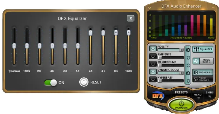 Интерфейс DFX Audio