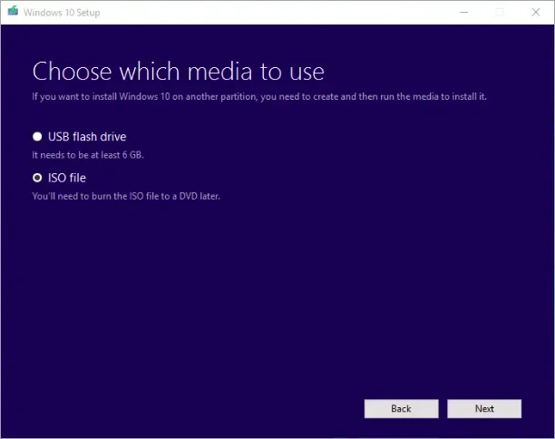 Интерфейс Microsoft Media Creation